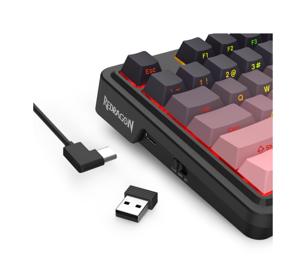 REDRAGON Antonium Pro RGB (Czarno różowa) - 1316739 - zdjęcie 6
